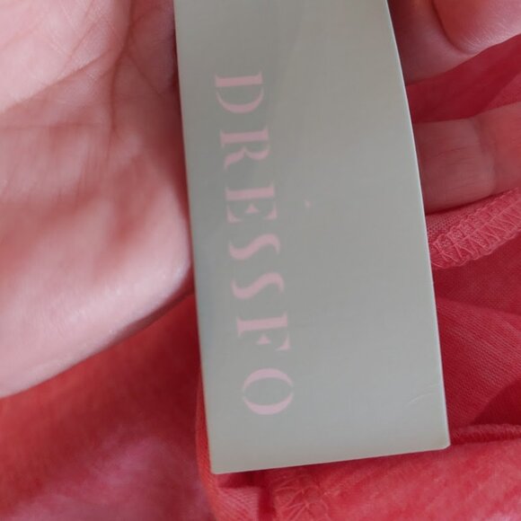 Pink and White Bandeau Style Sleeveless Top Size Large  NEW NWT - Picture 6 of 6